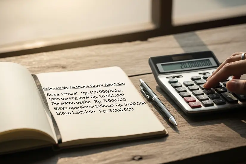 Modal awal untuk memulai usaha grosir sembako sangat bervariasi tergantung skala usaha dan lokasi