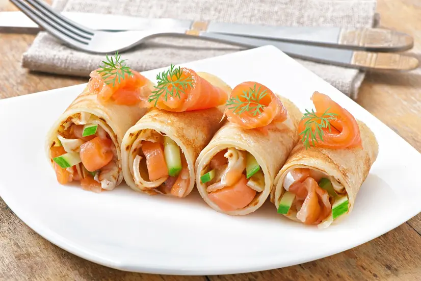 Smoked Salmon Crepe