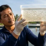 ciri benur udang vaname yang sehat sebelum tebar